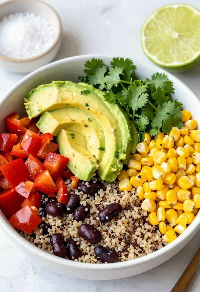 17 Clean Eating Dinner Recipes Fresh Wholesome Plates - 1. Zesty Quinoa & Black Bean Bowl 1