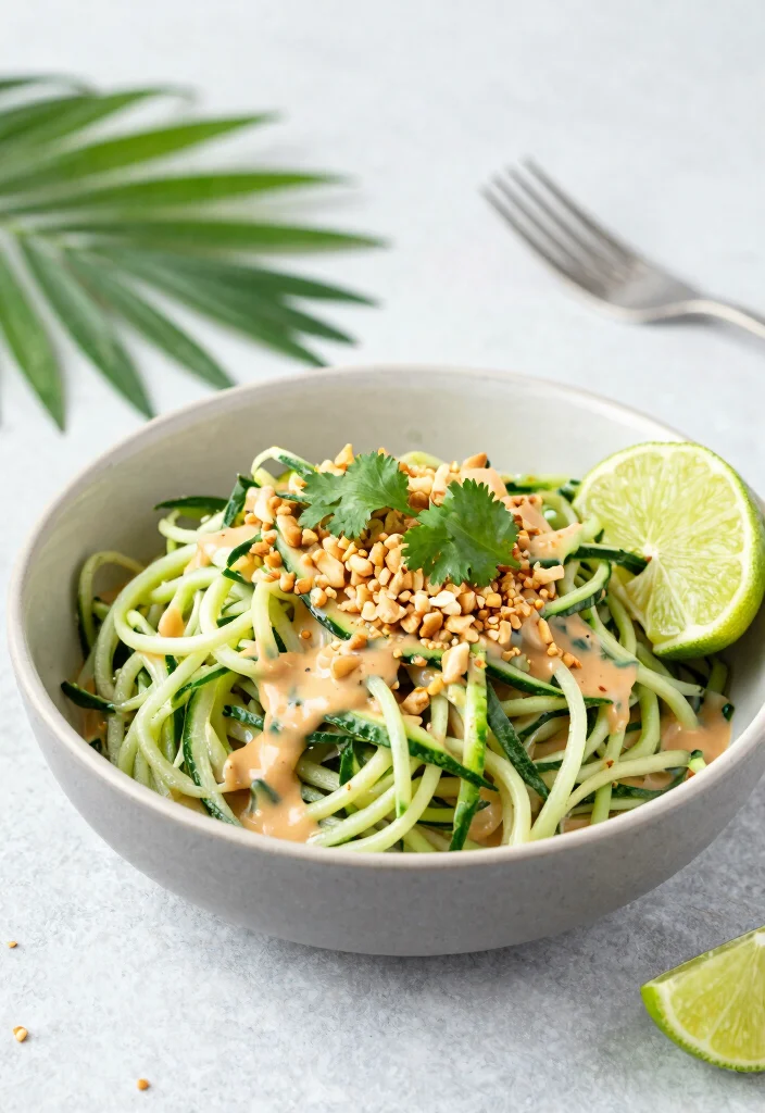 17 Clean Eating Dinner Recipes Fresh Wholesome Plates - 10. Thai Peanut Zoodles 1