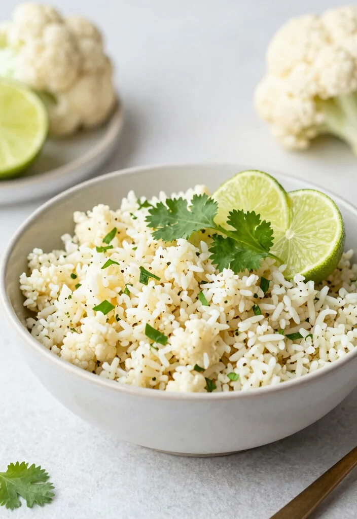 17 Clean Eating Dinner Recipes Fresh Wholesome Plates - 13. Cilantro Lime Cauliflower Rice 1