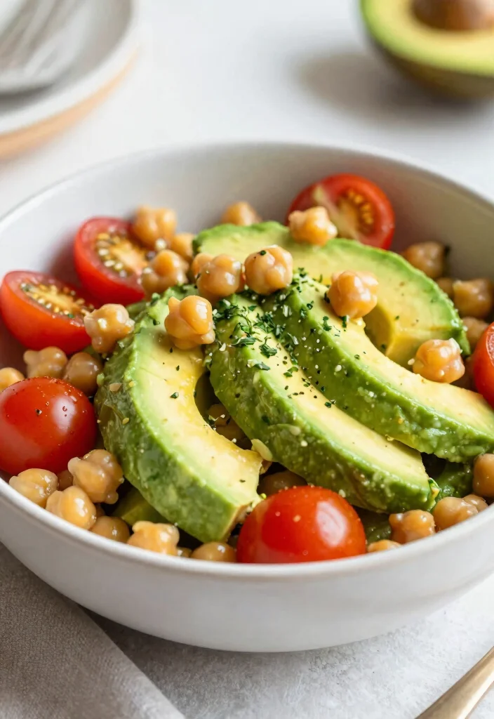 17 Clean Eating Dinner Recipes Fresh Wholesome Plates - 14. Chickpea & Avocado Salad 1