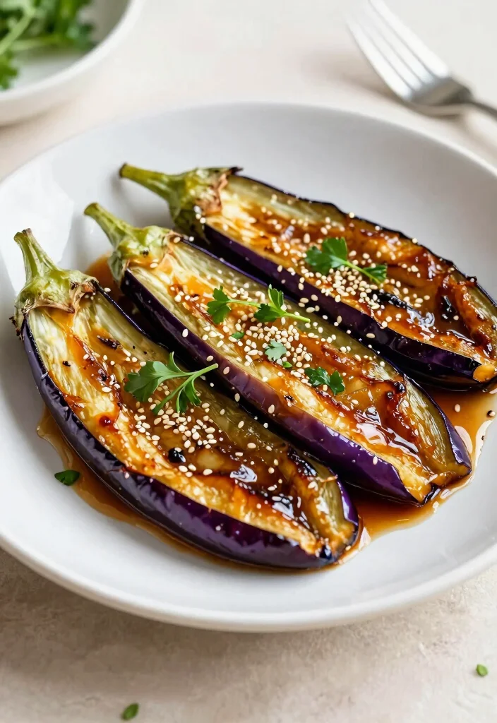 17 Clean Eating Dinner Recipes Fresh Wholesome Plates - 17. Miso Glazed Eggplant 1