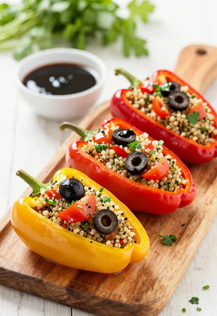 17 Clean Eating Dinner Recipes Fresh Wholesome Plates - 3. Mediterranean Stuffed Peppers 1