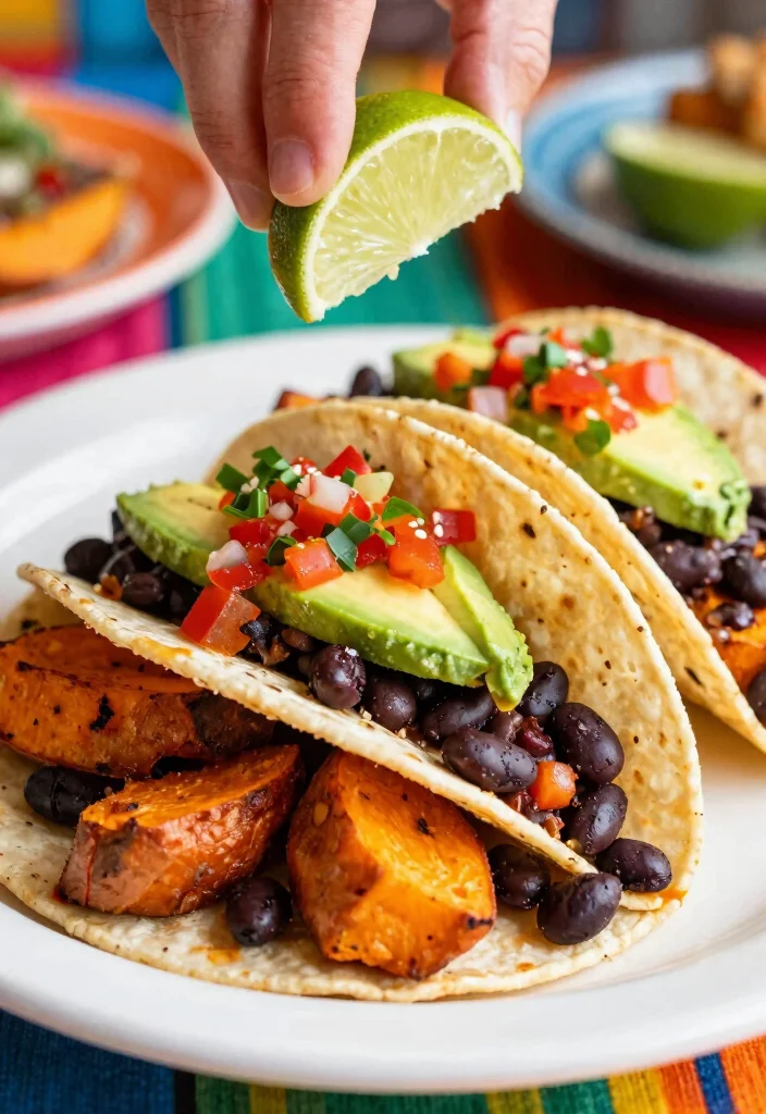 17 Clean Eating Dinner Recipes Fresh Wholesome Plates - 4. Spicy Sweet Potato & Black Bean Tacos 1