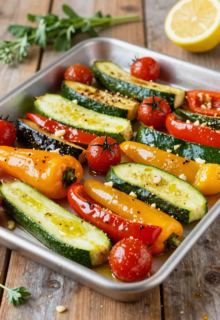 17 Clean Eating Dinner Recipes Fresh Wholesome Plates - 5. Lemon Garlic Roasted Vegetables 1