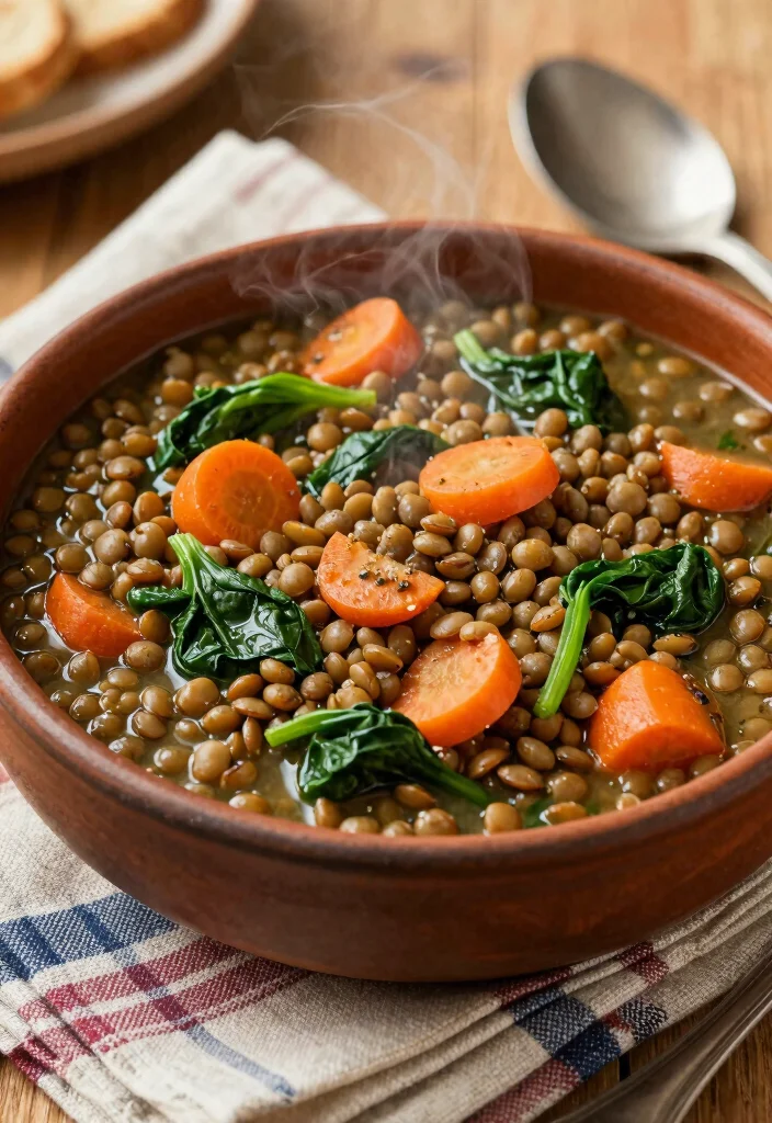 17 Clean Eating Dinner Recipes Fresh Wholesome Plates - 6. Hearty Lentil & Spinach Stew 1