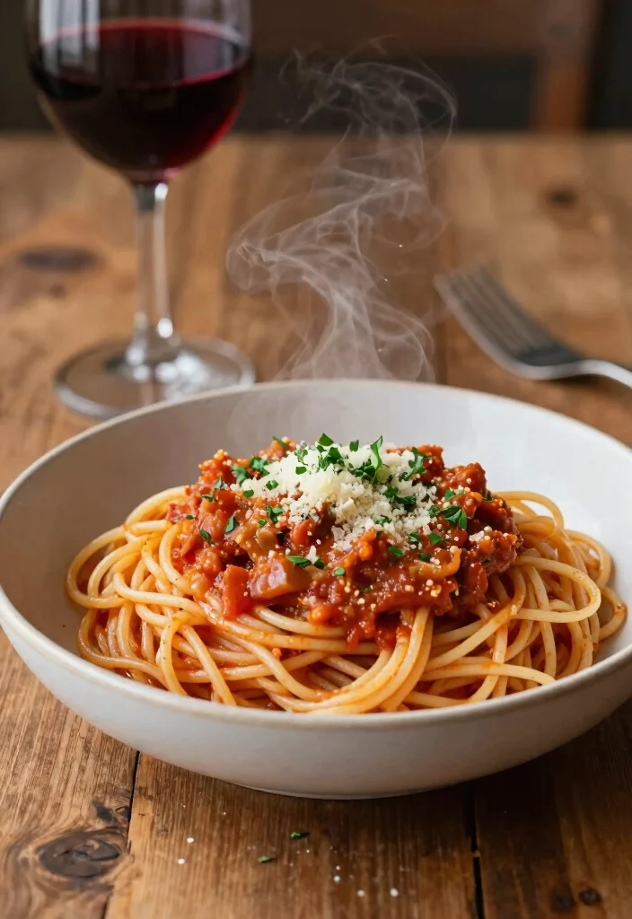 17 Date Night Dinner Recipes: Romantic, Simple, and Elegant - 12. Vegan Bolognese with Spaghetti 1