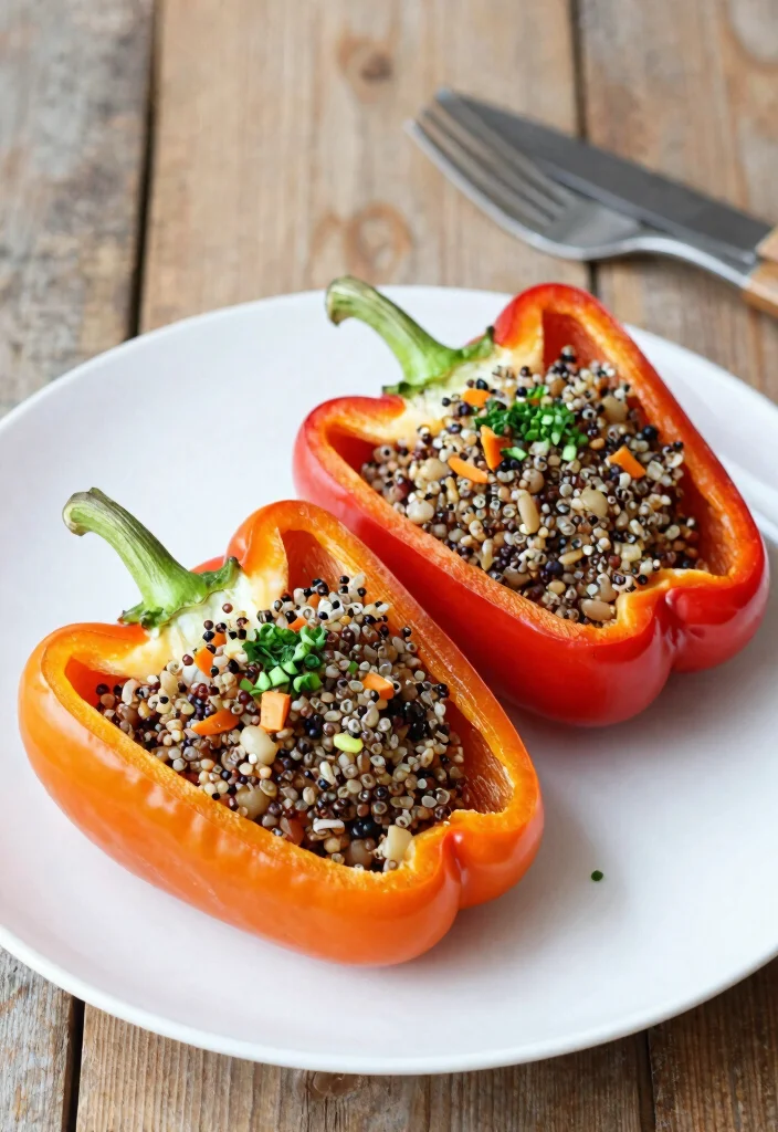17 Date Night Dinner Recipes: Romantic, Simple, and Elegant - 4. Stuffed Bell Peppers with Quinoa and Black Beans 1