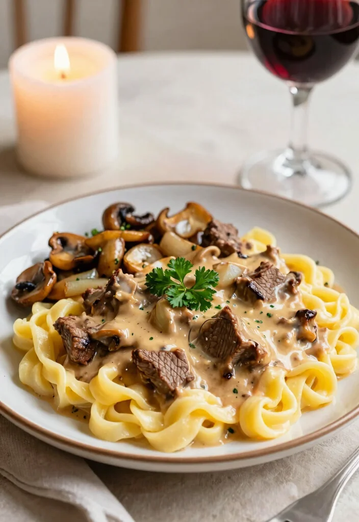 17 Dinner Recipes With Beef: Hearty Classic Dinners - 2. Beef Stroganoff 1