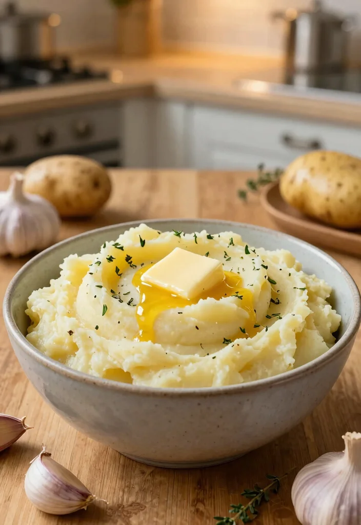 17 Dinner Recipes With Potatoes: Comfort Food Classics - 1. Creamy Garlic Mashed Potatoes 1