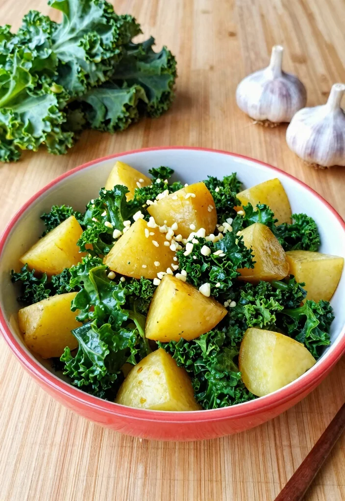 17 Dinner Recipes With Potatoes: Comfort Food Classics - 14. Potato and Kale Stir-Fry 1