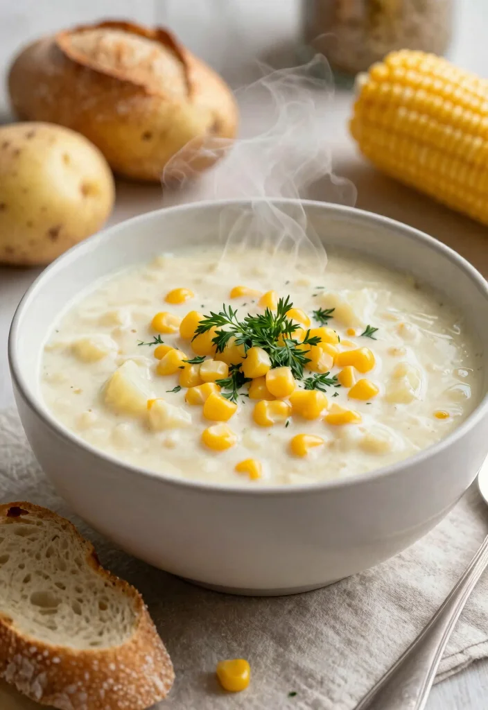 17 Dinner Recipes With Potatoes: Comfort Food Classics - 15. Potato and Corn Chowder 1