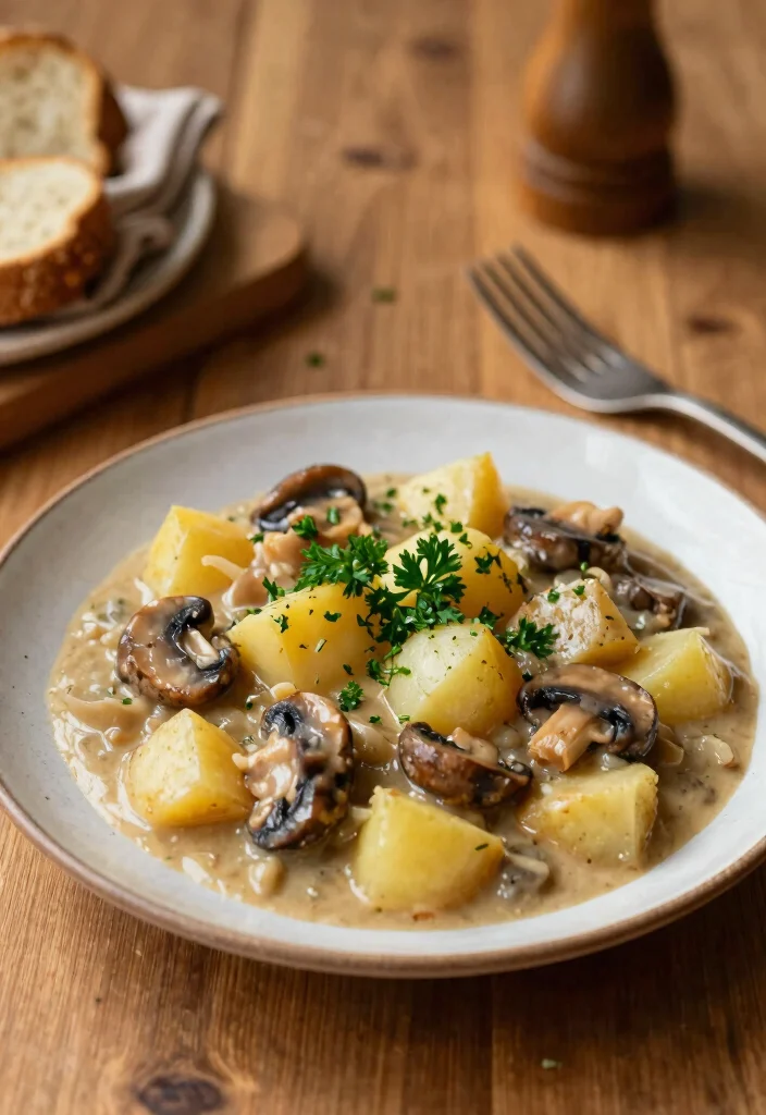 17 Dinner Recipes With Potatoes: Comfort Food Classics - 16. Potato and Mushroom Stroganoff 1
