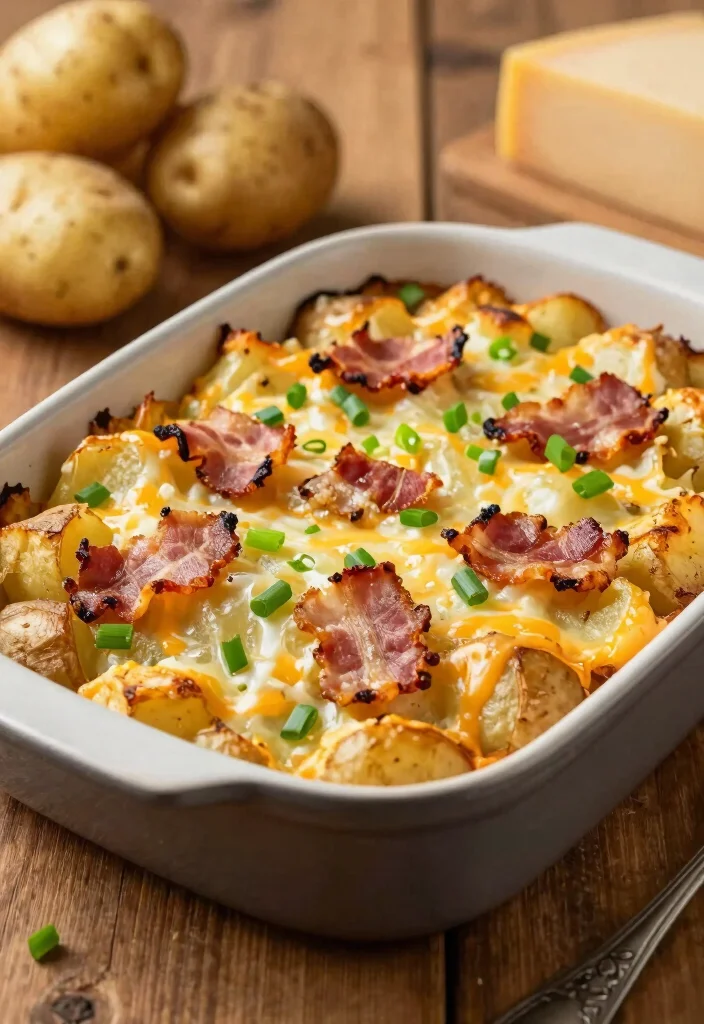 17 Dinner Recipes With Potatoes: Comfort Food Classics - 2. Loaded Baked Potato Casserole 1
