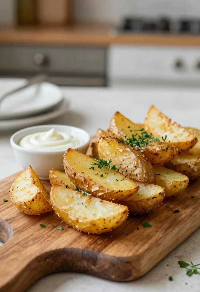 17 Dinner Recipes With Potatoes: Comfort Food Classics - 4. Herb-Crusted Potato Wedges 1