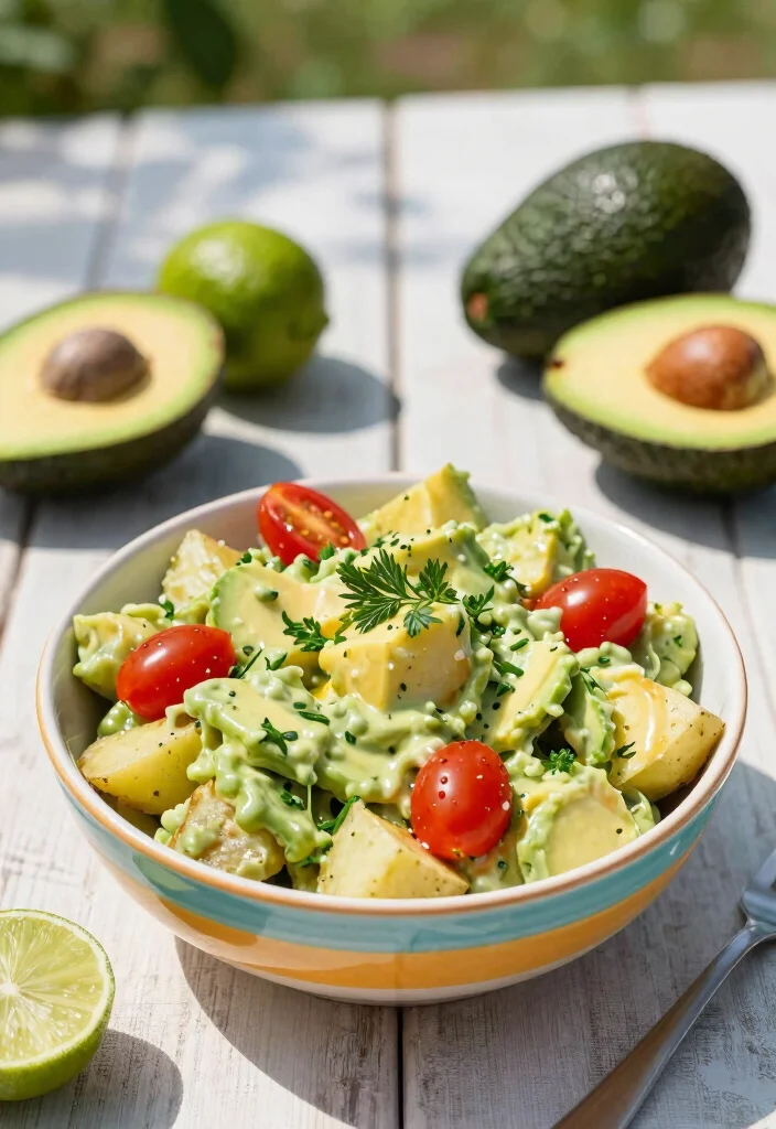 17 Dinner Recipes With Potatoes: Comfort Food Classics - 7. Potato Salad with Avocado Dressing 1