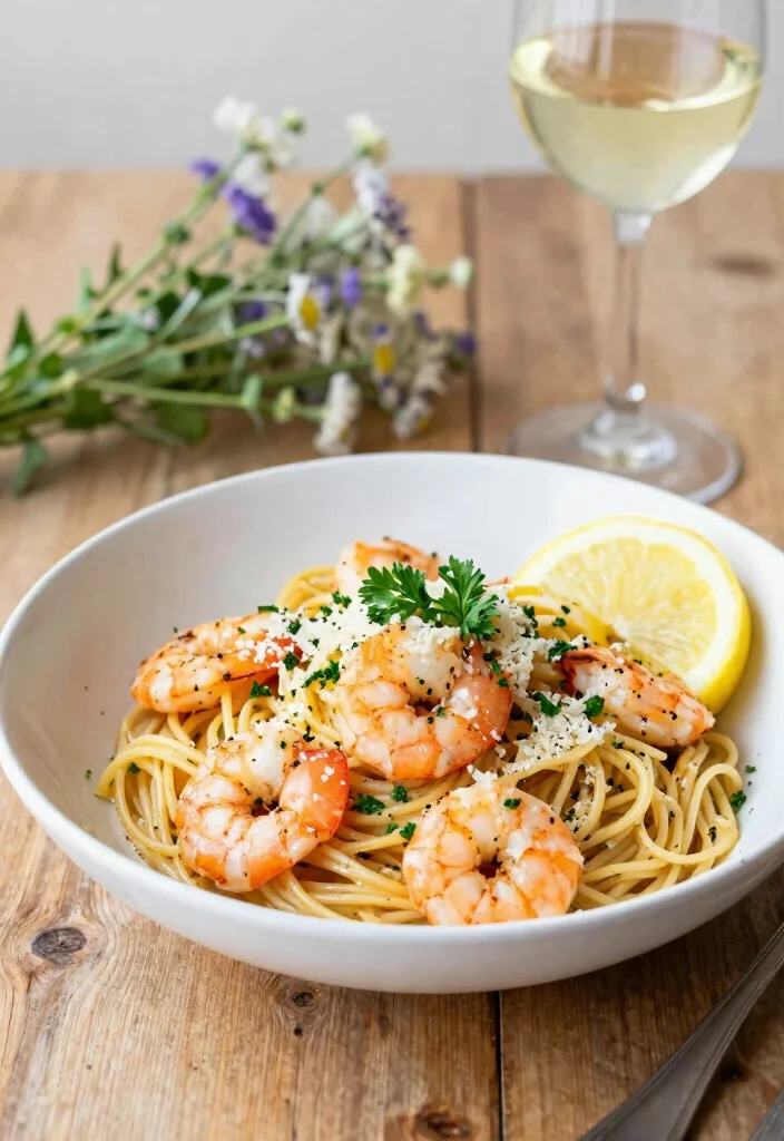 17 Dinner Recipes for Two Cozy Quick Dinners - 1. Garlic Butter Shrimp Pasta 1