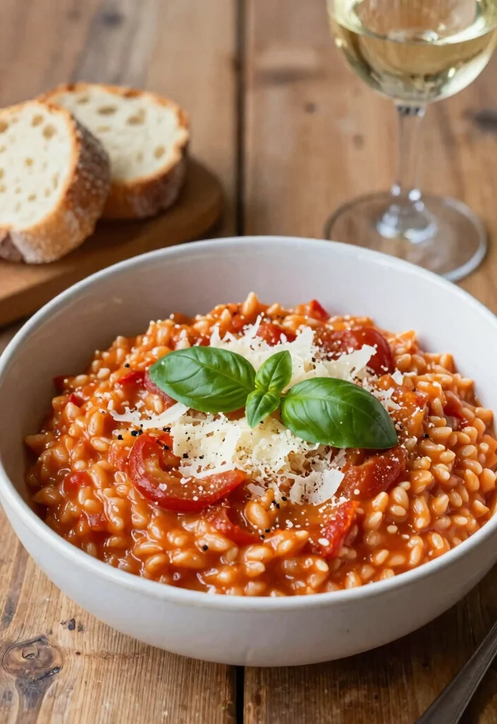 17 Dinner Recipes for Two Cozy Quick Dinners - 9. Tomato Basil Risotto 1