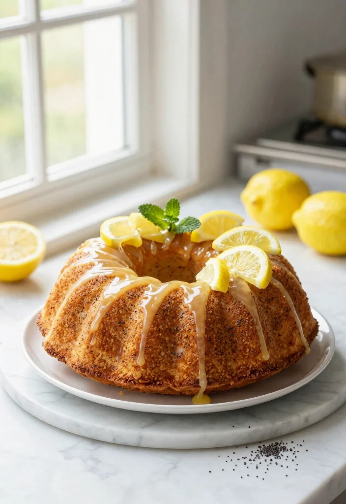 17 Gluten-Free Cake Mix Bundt Cake Recipes for Impressive Bakes - 1. Lemon Poppy Seed Bundt Cake 1
