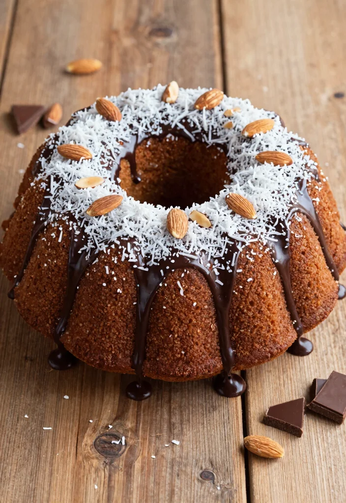 17 Gluten-Free Cake Mix Bundt Cake Recipes for Impressive Bakes - 11. Almond Joy Bundt Cake 1