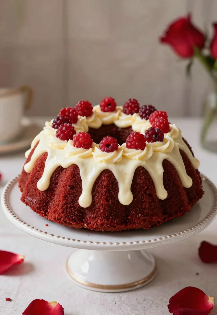17 Gluten-Free Cake Mix Bundt Cake Recipes for Impressive Bakes - 13. Red Velvet Bundt Cake 1