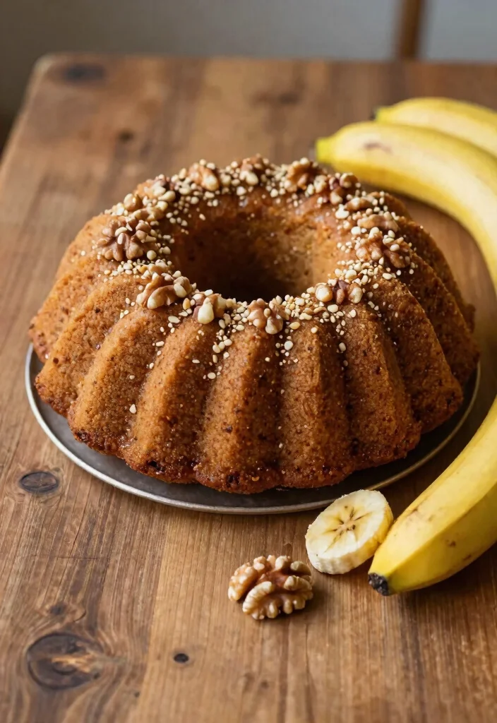 17 Gluten-Free Cake Mix Bundt Cake Recipes for Impressive Bakes - 14. Banana Nut Bundt Cake 1