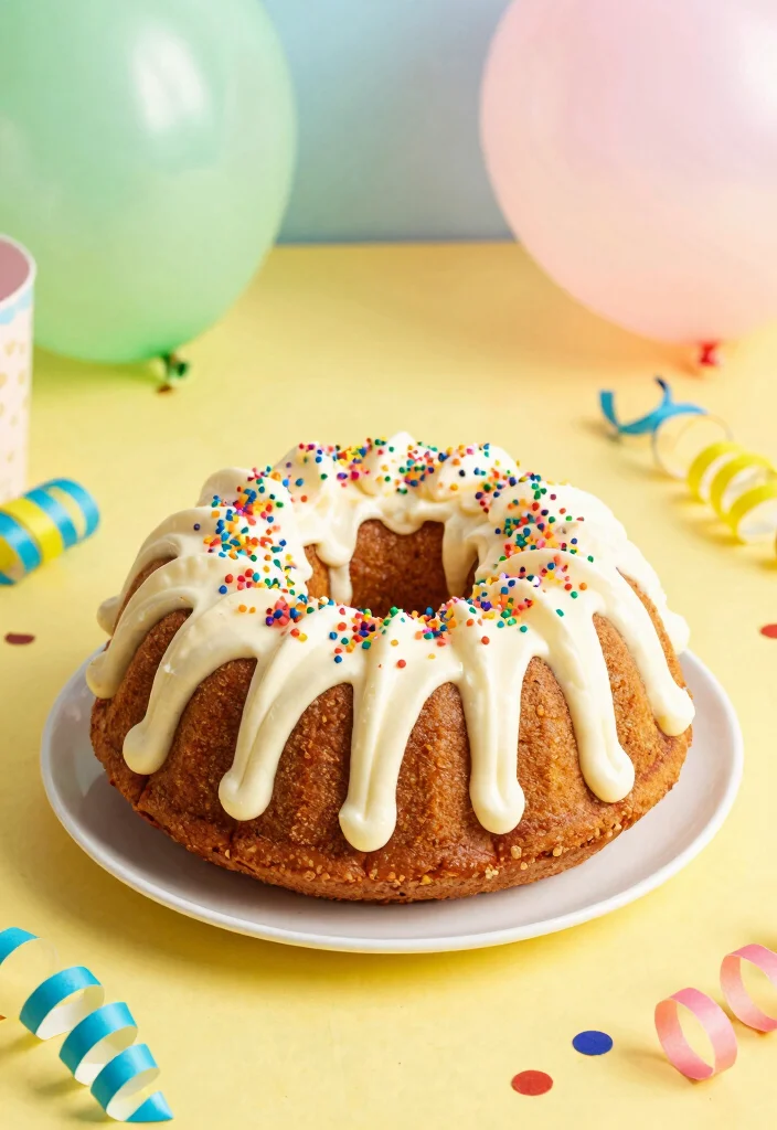 17 Gluten-Free Cake Mix Bundt Cake Recipes for Impressive Bakes - 7. Funfetti Bundt Cake 1