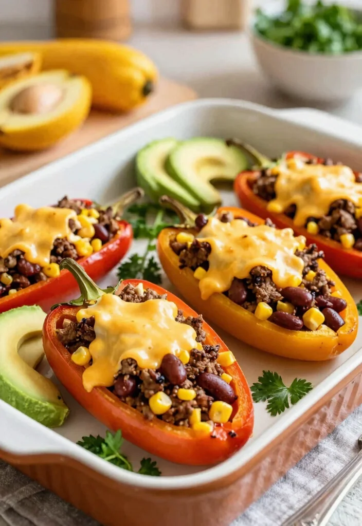 17 Gluten Free Dinner Recipes: Easy, Flavorful Meals for Busy Families - 14. Taco Stuffed Peppers 1