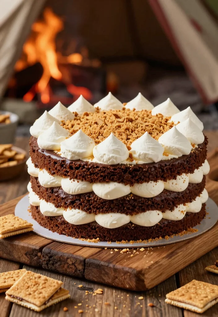 18 Boxed Cake Mixes Recipes for Creative Bakery Style Results - 11. S'mores Layer Cake 1