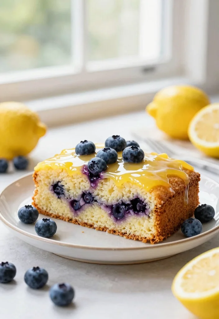 18 Boxed Cake Mixes Recipes for Creative Bakery Style Results - 13. Blueberry Lemon Drizzle Cake 1