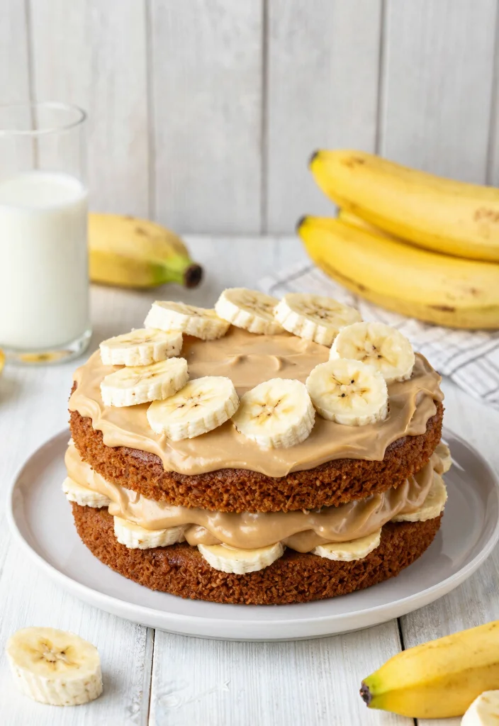 18 Boxed Cake Mixes Recipes for Creative Bakery Style Results - 17. Peanut Butter Banana Cake 1