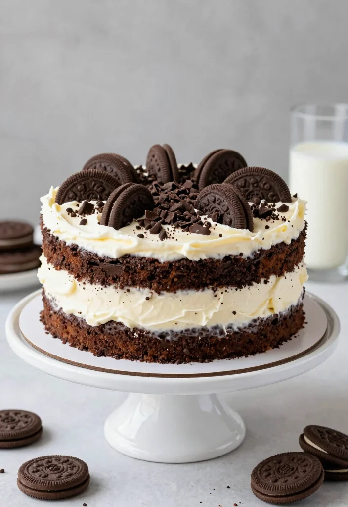 18 Boxed Cake Mixes Recipes for Creative Bakery Style Results - 7. Cookies and Cream Cake 1