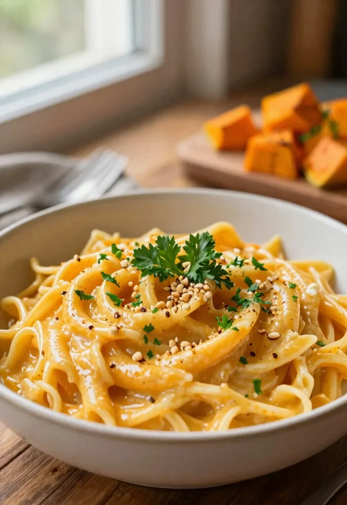 18 Butternut Squash Pasta Recipes: Creamy Comfort Bowls - 1. Creamy Vegan Butternut Squash Alfredo 1