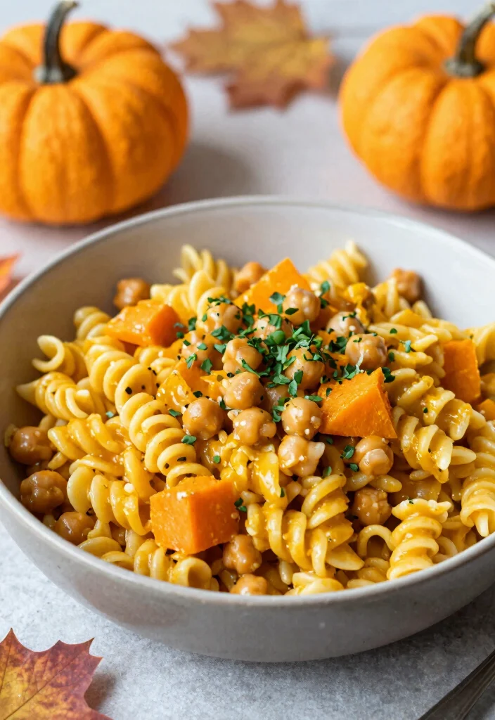 18 Butternut Squash Pasta Recipes: Creamy Comfort Bowls - 15. Butternut Squash and Chickpea Pasta 1
