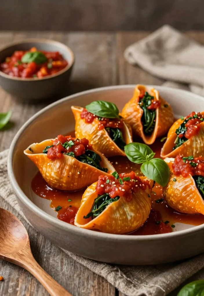 18 Butternut Squash Pasta Recipes: Creamy Comfort Bowls - 16. Butternut Squash and Spinach Stuffed Shells 1