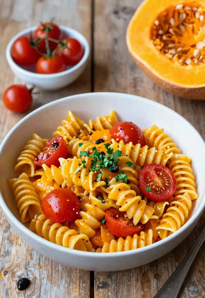 18 Butternut Squash Pasta Recipes: Creamy Comfort Bowls - 17. Butternut Squash and Tomato Pasta 1