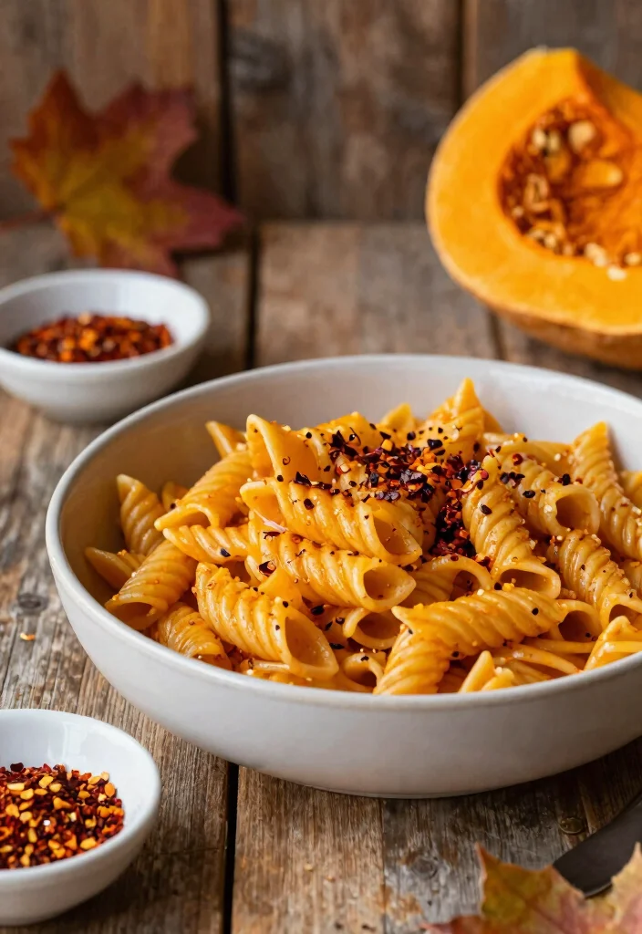 18 Butternut Squash Pasta Recipes: Creamy Comfort Bowls - 5. Spicy Butternut Squash Pasta with Chili Flakes 1