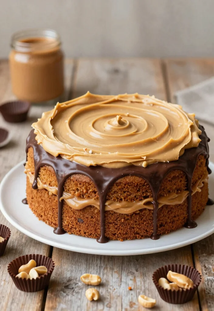 18 Cake Recipes From Scratch: Classic Homemade Bakes - 14. Peanut Butter Cake 1