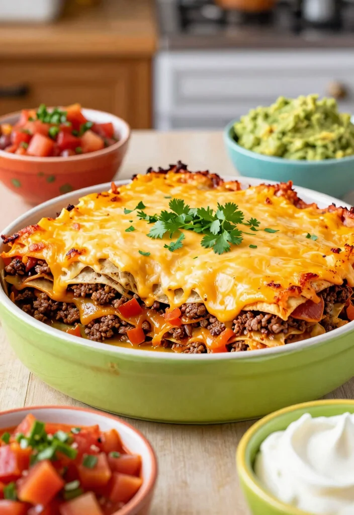 18 Casserole Recipes for Dinner: Comforting Family Meals - 12. Layered Mexican Casserole 1