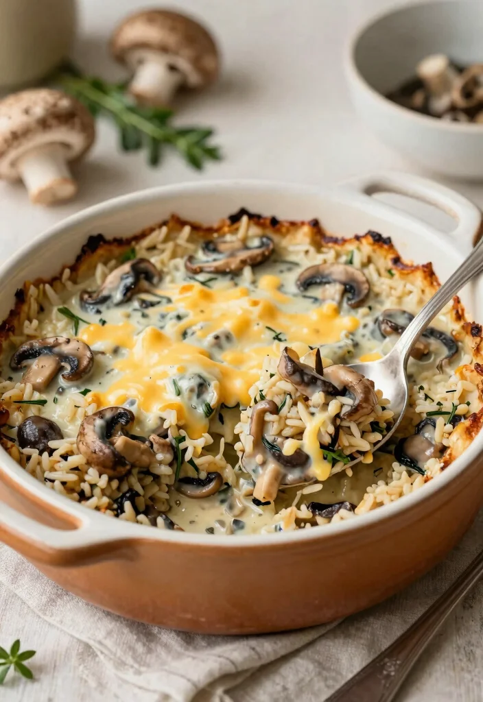 18 Casserole Recipes for Dinner: Comforting Family Meals - 18. Creamy Mushroom and Wild Rice Casserole 1