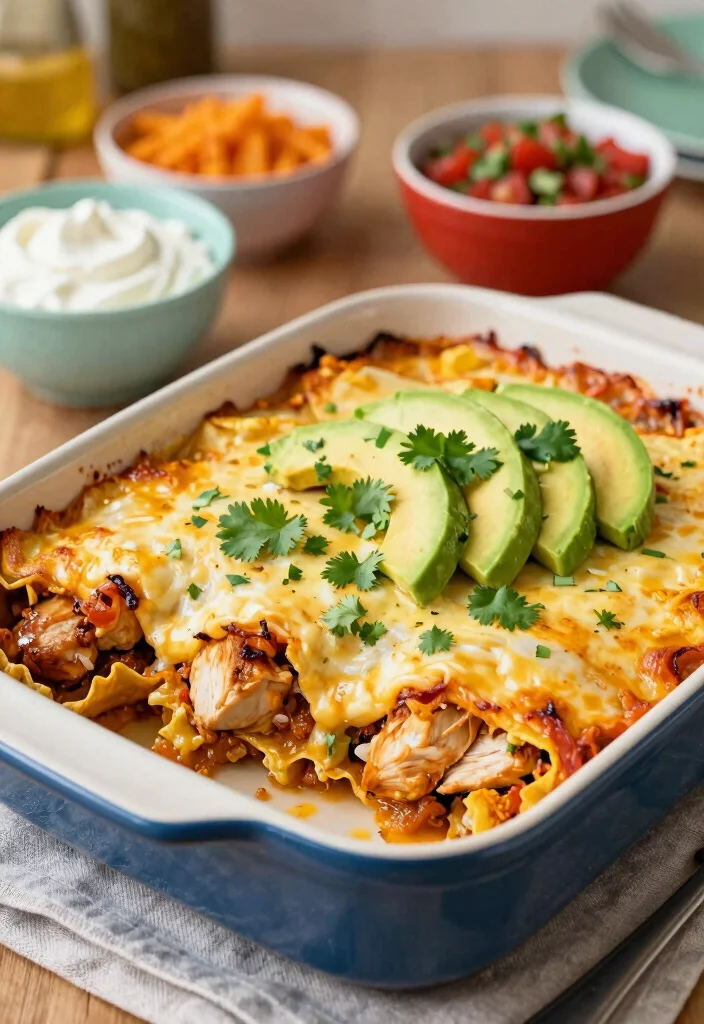 18 Casserole Recipes for Dinner: Comforting Family Meals - 7. Chicken Enchilada Casserole 1