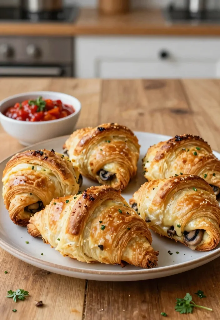 18 Crescent Roll Recipes Dinner Easy Crowd Pleasers - 12. Savory Mushroom and Cheese Crescent Rolls 1