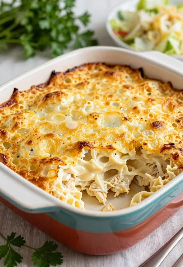 18 Crescent Roll Recipes Dinner Easy Crowd Pleasers - 13. Chicken Alfredo Crescent Roll Casserole 1