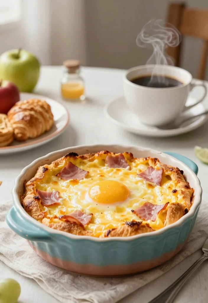 18 Crescent Roll Recipes Dinner Easy Crowd Pleasers - 5. Ham and Cheese Crescent Roll Breakfast Casserole 1