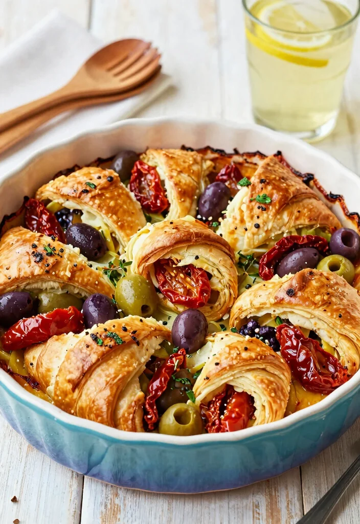 18 Crescent Roll Recipes Dinner Easy Crowd Pleasers - 8. Mediterranean Crescent Roll Casserole 1