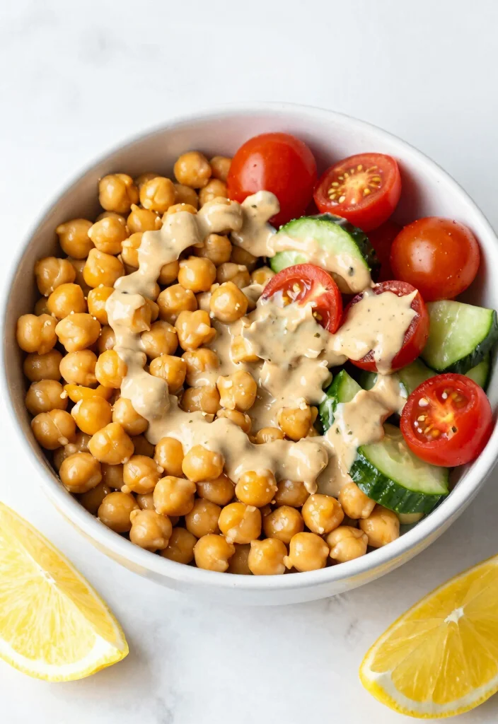 18 Dinner Recipes High Protein Filling Healthy Meals - 12. Mediterranean Chickpea Bowl 1