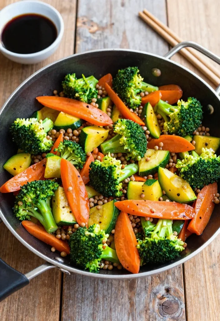 18 Dinner Recipes High Protein Filling Healthy Meals - 3. Lentil and Vegetable Stir-Fry 1