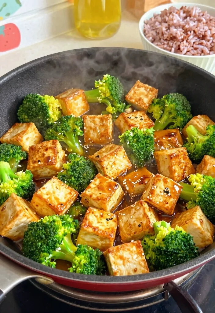 18 Dinner Recipes High Protein Filling Healthy Meals - 4. Tofu and Broccoli Stir-Fry 1