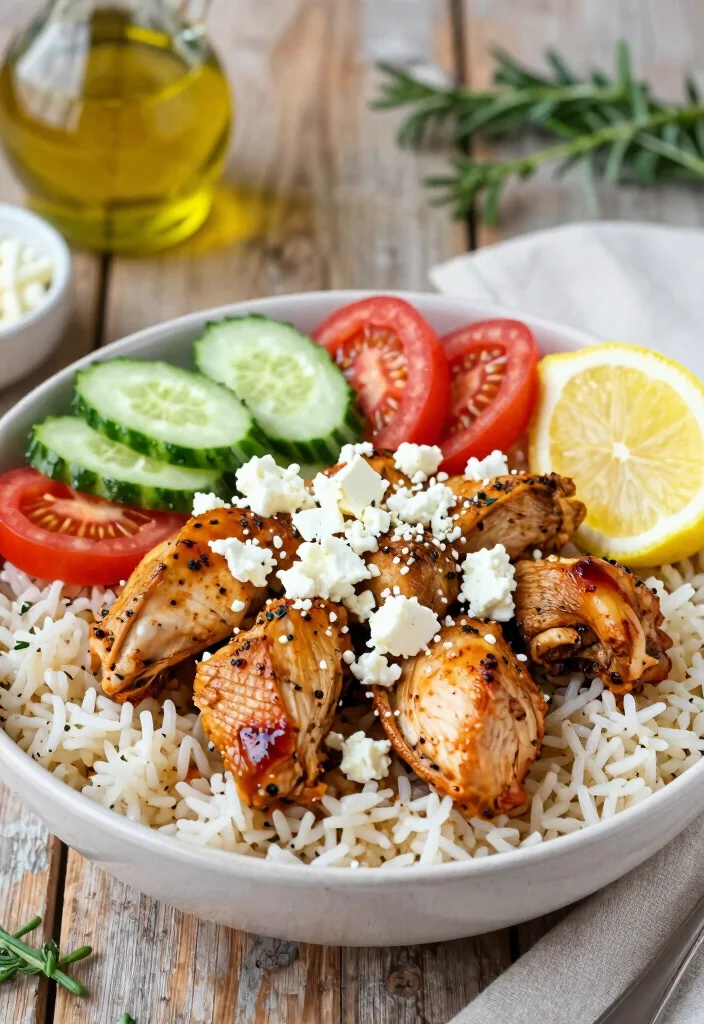 18 Dinner Recipes With Rice: Easy Filling Meals - 13. Greek Chicken and Rice Bowl 1