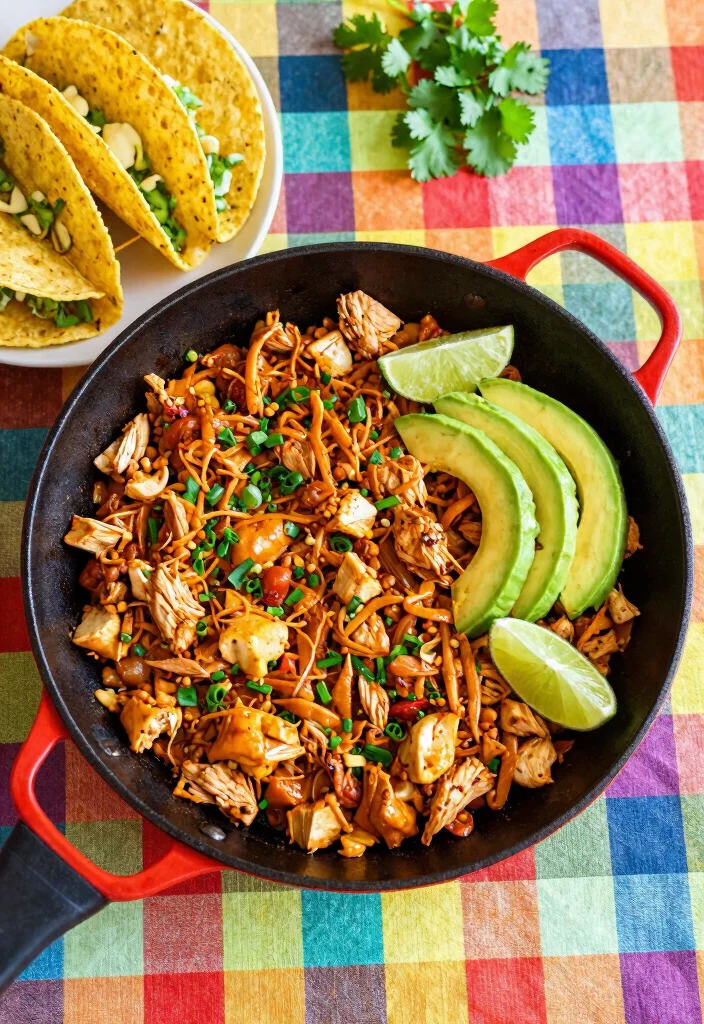 18 Dinner Recipes with Chicken: Easy Family Favorites for Busy Weeknights - 4. Chicken Taco Skillet 1