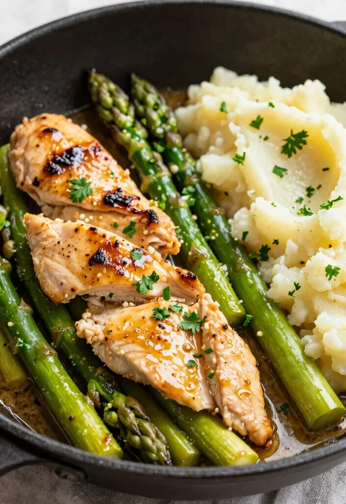 18 Dinner Recipes with Chicken: Easy Family Favorites for Busy Weeknights - 7. Garlic Butter Chicken with Asparagus 1